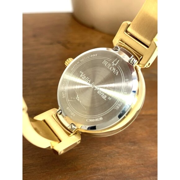 Bulova Women's Watch 97P164 Marc Anthony Quartz Bangle Petite Diamond Gold Dial - Picture 6 of 14